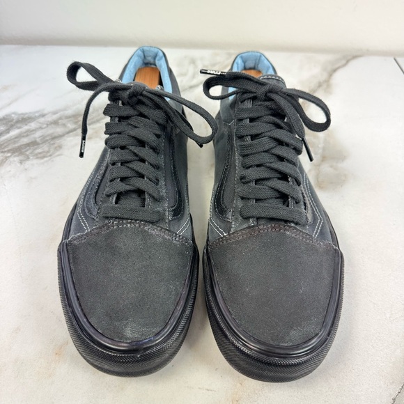 Vans Men's Old Skool Low All Black Canvas Sneakers Skate Tennis Shoes, 11 - Picture 4 of 16